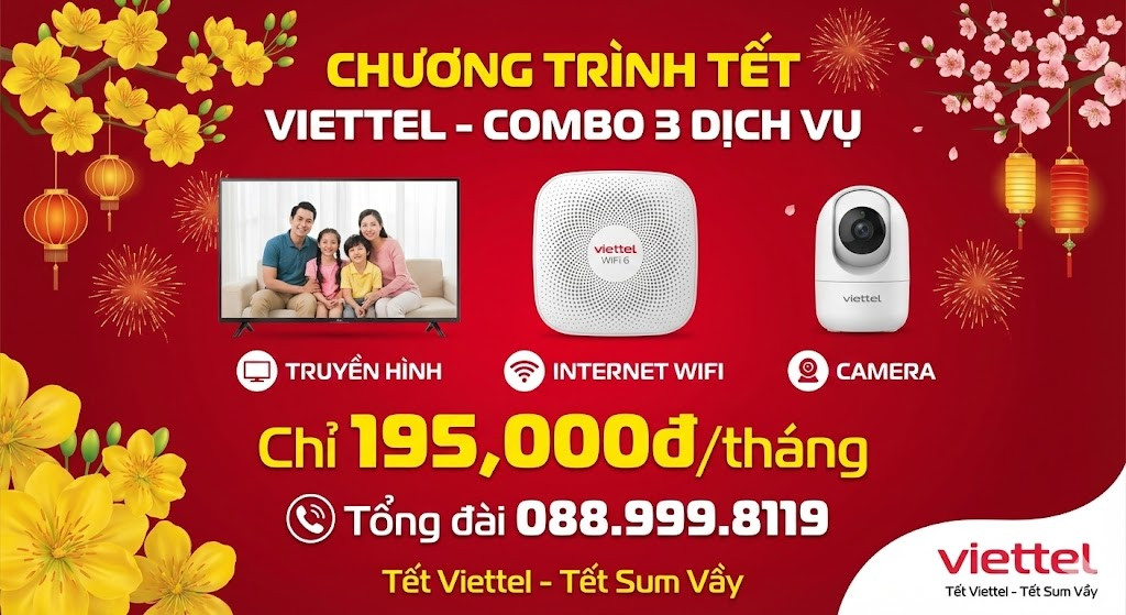 Lắp Internet Viettel 2026 - Trung Tâm Internet Viettel Lắp Internet Viettel 2026