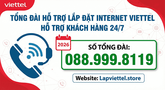 Gói Mạng wifi Internet Viettel gia đình 2026